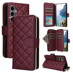 Custodia in pelle con fibbia e cerniera per Samsung Galaxy S24 FE 5G
