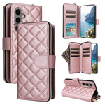 Custodia in pelle con fibbia e cerniera per Samsung Galaxy S24 FE 5G