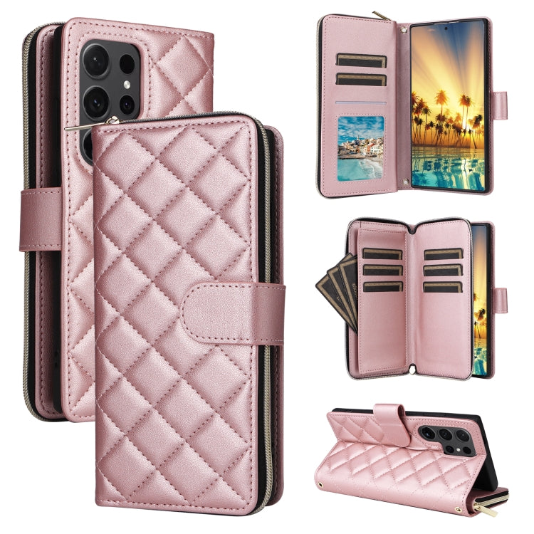 Custodia in pelle con fibbia e cerniera per Samsung Galaxy S24 FE 5G