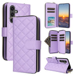 Custodia in pelle con fibbia e cerniera per Samsung Galaxy S24 FE 5G
