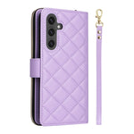 Custodia in pelle con fibbia e cerniera per Samsung Galaxy S24 FE 5G