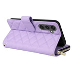 Custodia in pelle con fibbia e cerniera per Samsung Galaxy S24 FE 5G