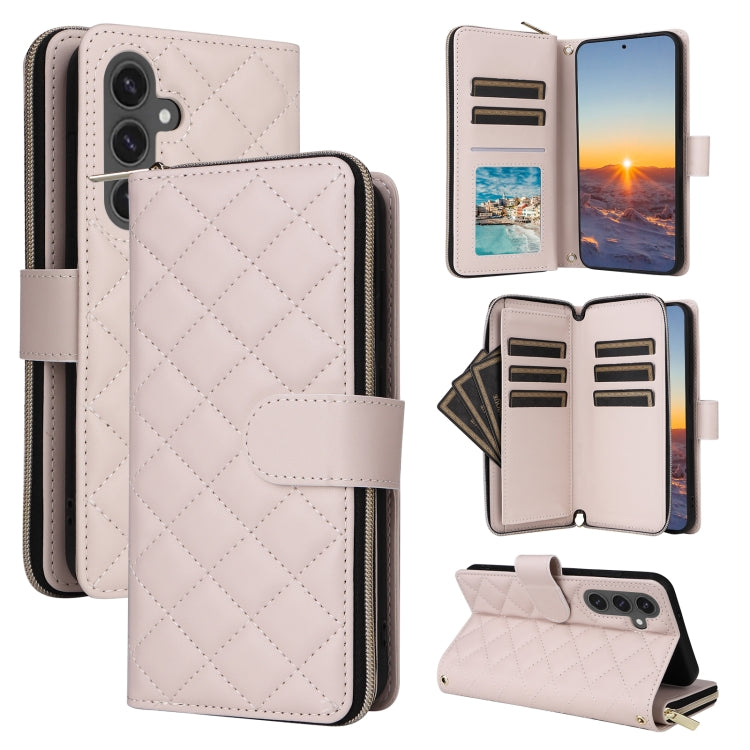 Custodia in pelle con fibbia e cerniera per Samsung Galaxy S24 FE 5G
