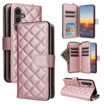 Custodia in pelle con fibbia e cerniera per Samsung Galaxy S24 FE 5G