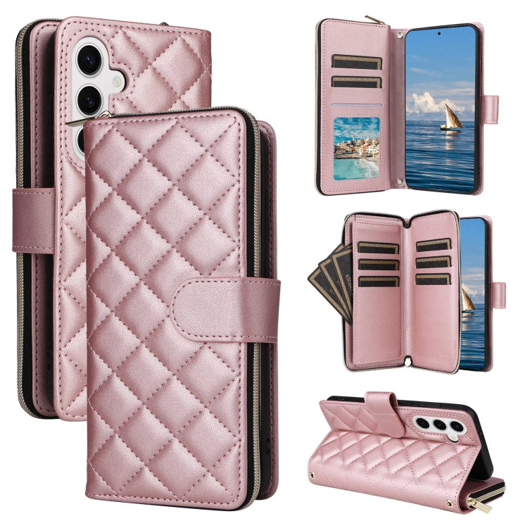 Custodia in pelle con fibbia a torre e cerniera per Samsung Galaxy S25 Edge 5G