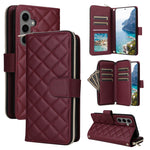 Custodia in pelle con fibbia a torre e cerniera per Samsung Galaxy S25 Edge 5G