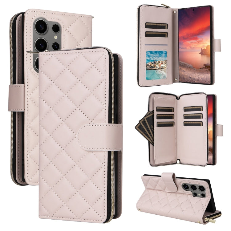 Custodia in pelle con fibbia a torre e cerniera per Samsung Galaxy S25 Edge 5G