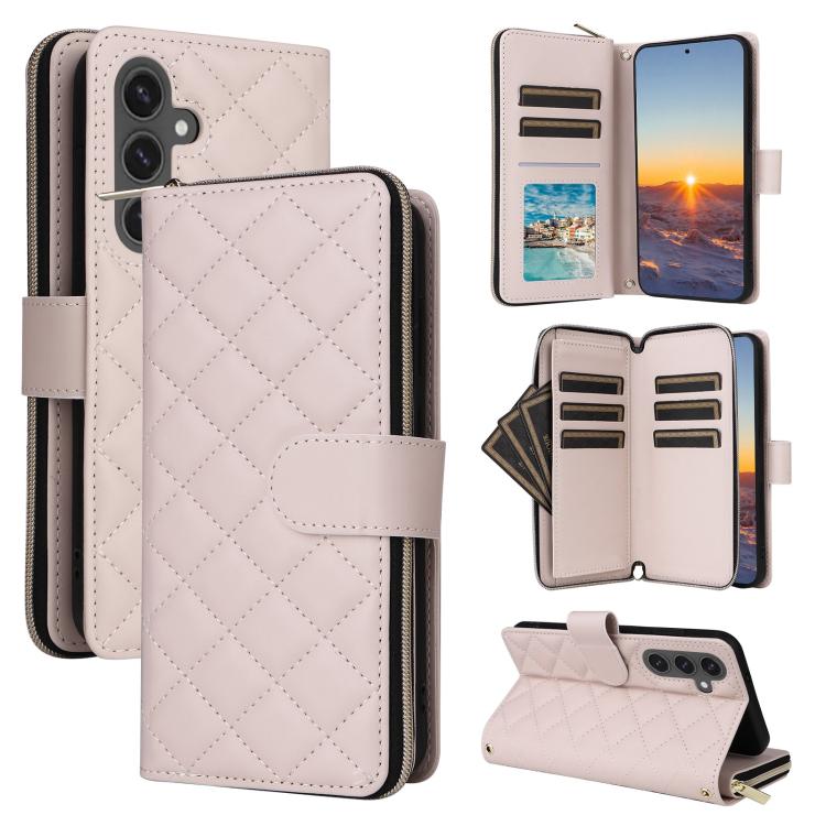 Custodia in pelle con fibbia a torre e cerniera per Samsung Galaxy S26+ 5G