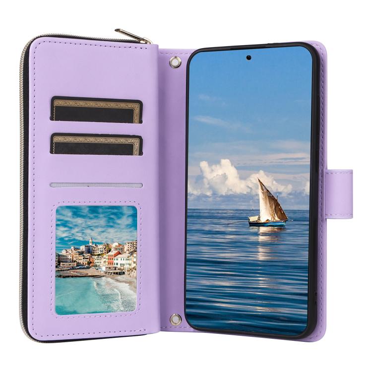 Custodia in pelle con fibbia a torre e cerniera per Samsung Galaxy S26+ 5G