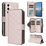 Custodia in pelle con fibbia a torre e cerniera per Samsung Galaxy S26+ 5G