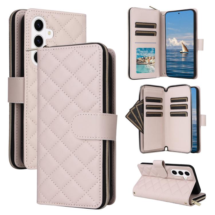 Custodia in pelle con fibbia a torre e cerniera per Samsung Galaxy S26+ 5G