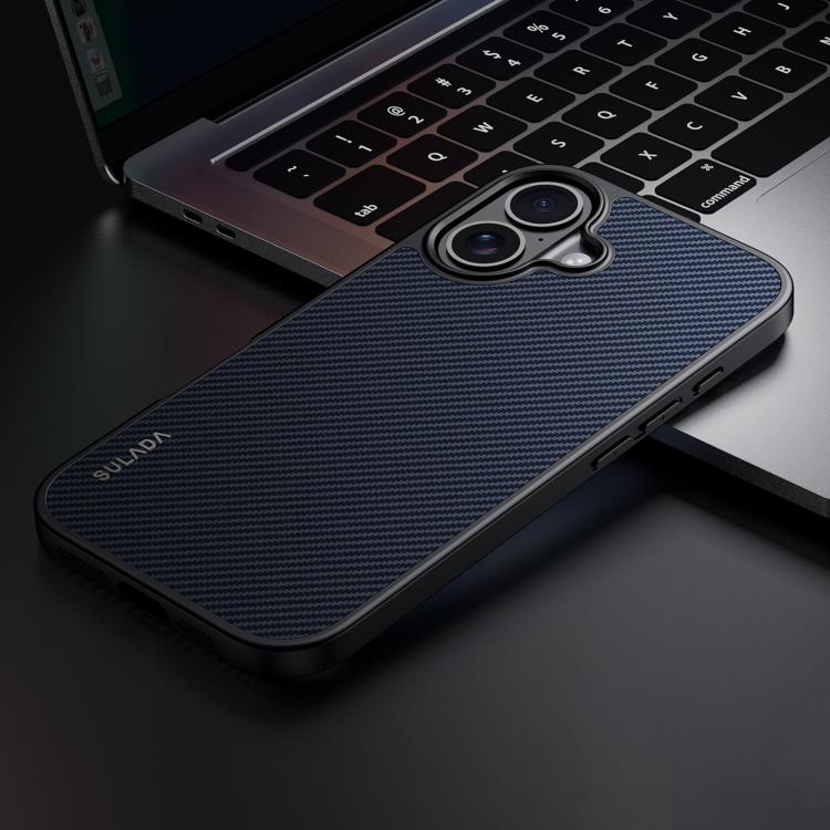 Custodia antiurto per telefono SULADA 600D Kevlar Texture PC, For iPhone 18 Pro, For iPhone 18 Pro Max, For iPhone 17 Pro Max, For iPhone 17 Pro, For iPhone 17, For iPhone Air