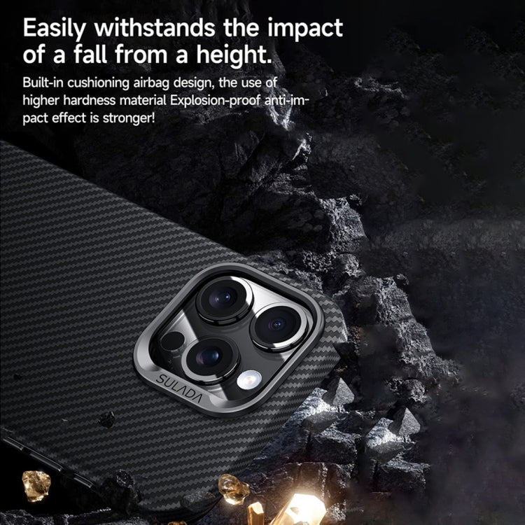 Custodia antiurto per telefono SULADA 600D Kevlar Texture PC, For iPhone 15 Pro Max, For iPhone 15 Pro, For iPhone 15, For iPhone 14, For iPhone 14 Pro, For iPhone 14 Pro Max