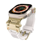 Cinturino per orologio in TPU con connettore in acciaio inossidabile, For Apple Watch SE 2022 44mm
