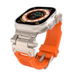 Cinturino per orologio in TPU con connettore in acciaio inossidabile, For Apple Watch SE 2022 44mm