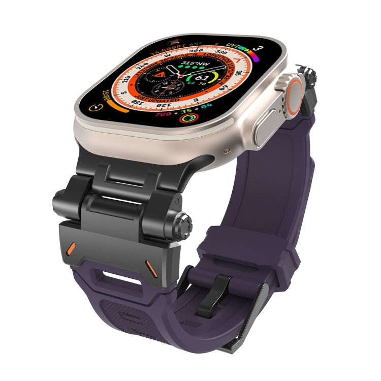 Cinturino per orologio in TPU con connettore in acciaio inossidabile, For Apple Watch Series 7 45mm