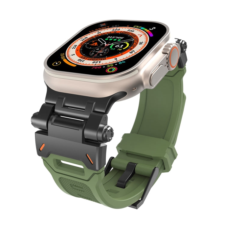 Cinturino per orologio in TPU con connettore in acciaio inossidabile, For Apple Watch SE 44mm