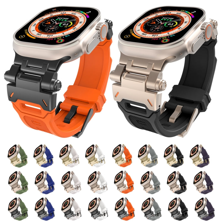 Cinturino per orologio in TPU con connettore in acciaio inossidabile, For Apple Watch SE 2022 44mm