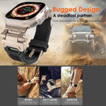 Cinturino per orologio in TPU con connettore in acciaio inossidabile, For Apple Watch SE 2022 44mm