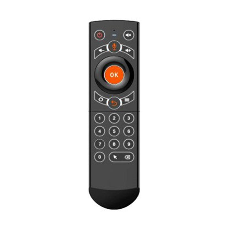 G21 2.4GHz Fly Air Mouse LED retroilluminazione tastiera wireless telecomando con giroscopio per Android TV Box/PC, supporto voce intelligente, Orange