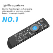 G21 2.4GHz Fly Air Mouse LED retroilluminazione tastiera wireless telecomando con giroscopio per Android TV Box/PC, supporto voce intelligente, Orange
