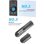 G21 2.4GHz Fly Air Mouse LED retroilluminazione tastiera wireless telecomando con giroscopio per Android TV Box/PC, supporto voce intelligente, Orange