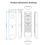 G21 2.4GHz Fly Air Mouse LED retroilluminazione tastiera wireless telecomando con giroscopio per Android TV Box/PC, supporto voce intelligente, Orange