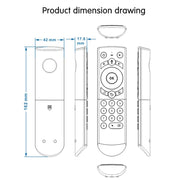 G21 2.4GHz Fly Air Mouse LED retroilluminazione tastiera wireless telecomando con giroscopio per Android TV Box/PC, supporto voce intelligente, Orange