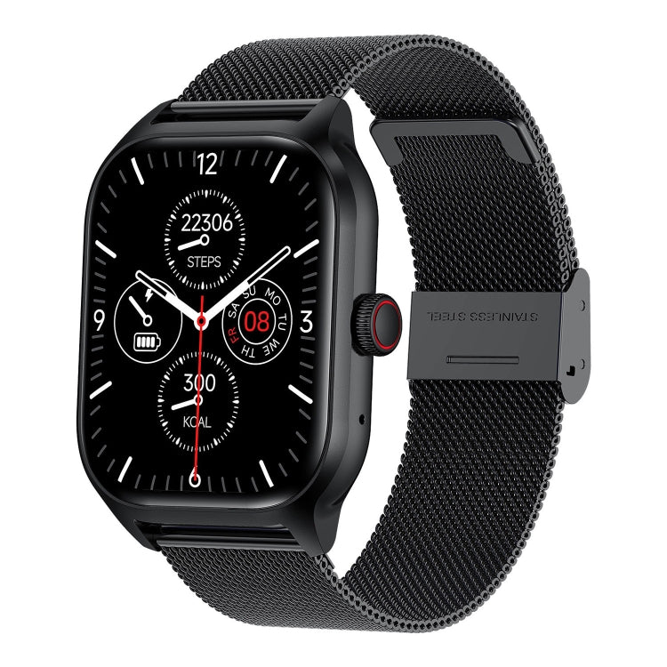 Lo smartwatch con schermo TFT da 2,01 pollici LEMFO LT10 supporta chiamate Bluetooth/monitoraggio della salute, Steel Strap, Silicone Strap