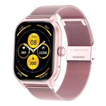Lo smartwatch con schermo TFT da 2,01 pollici LEMFO LT10 supporta chiamate Bluetooth/monitoraggio della salute, Steel Strap, Silicone Strap