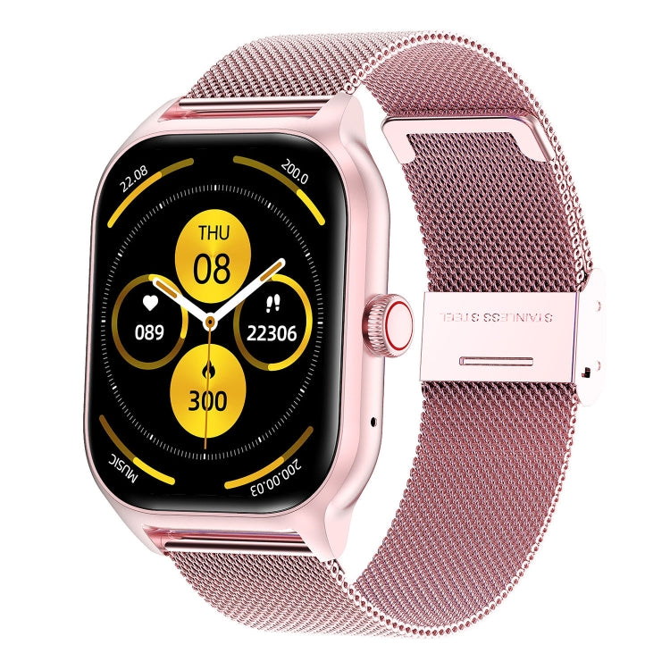 Lo smartwatch con schermo TFT da 2,01 pollici LEMFO LT10 supporta chiamate Bluetooth/monitoraggio della salute, Steel Strap, Silicone Strap