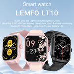 Lo smartwatch con schermo TFT da 2,01 pollici LEMFO LT10 supporta chiamate Bluetooth/monitoraggio della salute, Steel Strap, Silicone Strap