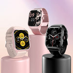 Lo smartwatch con schermo TFT da 2,01 pollici LEMFO LT10 supporta chiamate Bluetooth/monitoraggio della salute, Steel Strap, Silicone Strap