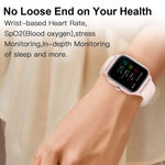 Lo smartwatch con schermo TFT da 2,01 pollici LEMFO LT10 supporta chiamate Bluetooth/monitoraggio della salute, Steel Strap, Silicone Strap