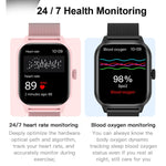 Lo smartwatch con schermo TFT da 2,01 pollici LEMFO LT10 supporta chiamate Bluetooth/monitoraggio della salute, Steel Strap, Silicone Strap