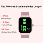 Lo smartwatch con schermo TFT da 2,01 pollici LEMFO LT10 supporta chiamate Bluetooth/monitoraggio della salute, Steel Strap, Silicone Strap