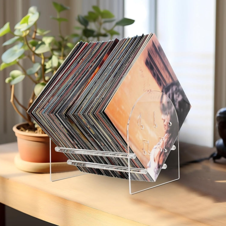 YX107 Espositore per dischi in vinile acrilico, Acrylic