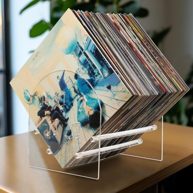 YX107 Espositore per dischi in vinile acrilico, Acrylic