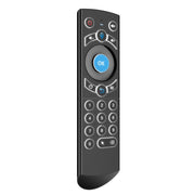G21 2.4GHz Fly Air Mouse LED retroilluminazione tastiera wireless telecomando con giroscopio per Android TV Box/PC, supporto voce intelligente, Blue