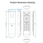G21 2.4GHz Fly Air Mouse LED retroilluminazione tastiera wireless telecomando con giroscopio per Android TV Box/PC, supporto voce intelligente, Blue