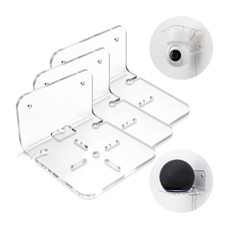 YX112 3pz Supporto da parete piccolo in acrilico