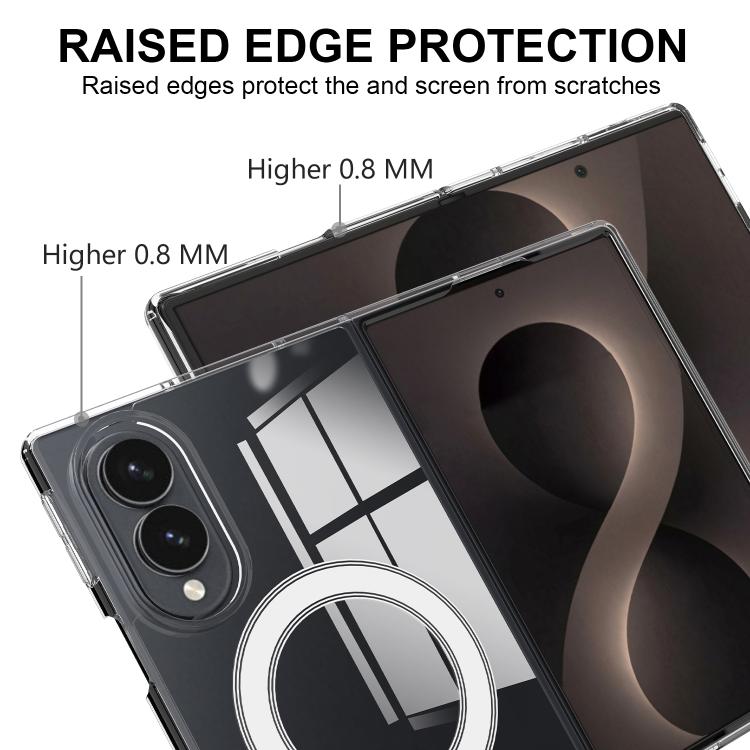 Custodia per telefono MagSafe trasparente in PC antigraffio, For Galaxy Fold8 5G, For Samsung Galaxy Z Fold7, For Samsung Galaxy Z Fold Special, For Samsung Galaxy Z Flip6, For Samsung Galaxy Z Fold6