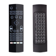 MX3 2.4GHz Fly Air Mouse LED retroilluminazione tastiera wireless telecomando con giroscopio per Android TV Box/PC