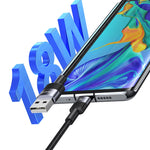 Cavo dati USB a USB-C 3A 1,2 m lega alluminio
