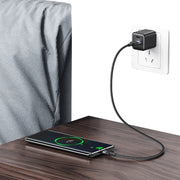 Cavo dati USAMS SJ718 3A da USB a USB-C/Type-C in lega di alluminio, lunghezza: 1,2 m, SJ718