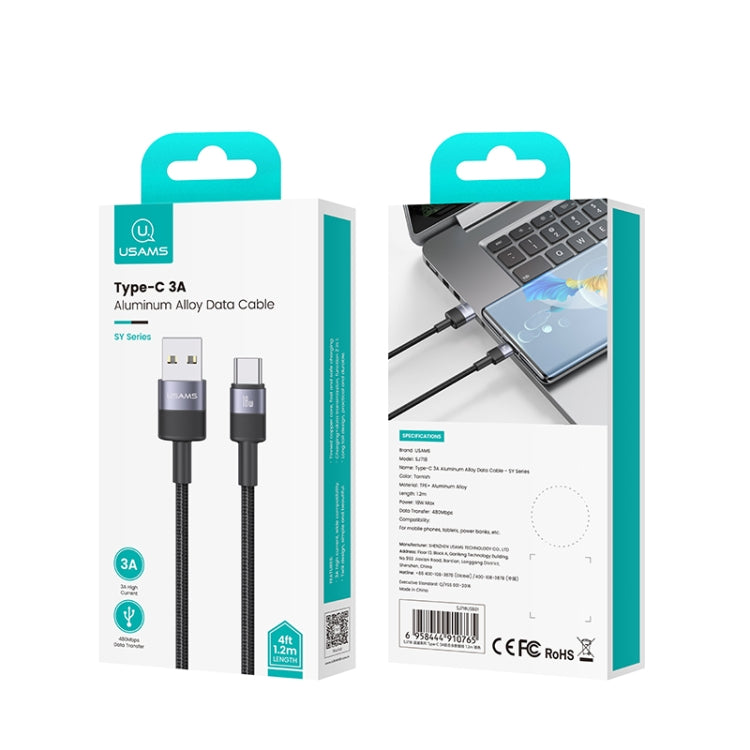 Cavo dati USB a USB-C 3A 1,2 m lega alluminio