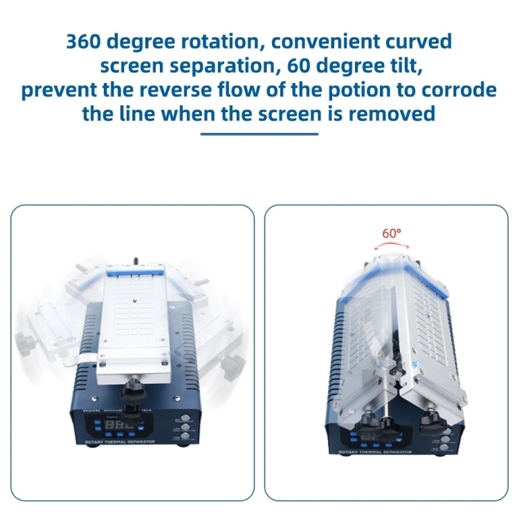 Kaisi 946 Max Dual Vacuum Pump LCD Separator Rotary Thermal Machine, US Plug, EU Plug, UK Plug