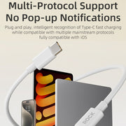 Cavo dati ricarica rapida USB-C 1m ROCK P8 Prime