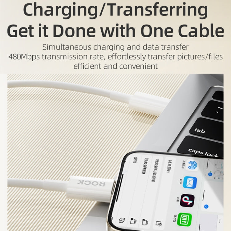 Cavo ricarica rapida USB-C 1m ROCK P8 Prime 27W