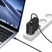 USAMS SJ727 Cavo dati in lega di alluminio da USB-C/Type-C a USB-C/Type-C da 240 W, lunghezza: 1,2 m, SJ727